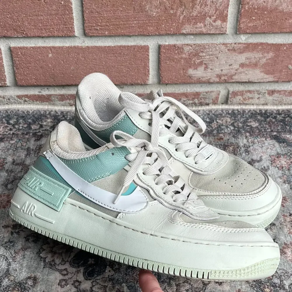 Nike Air Force 1 AF1 Shadow Spruce Aura Pistachio Frost / Womens 8 / CW2655-001
